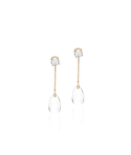 Yellow gold-Moon Quartz