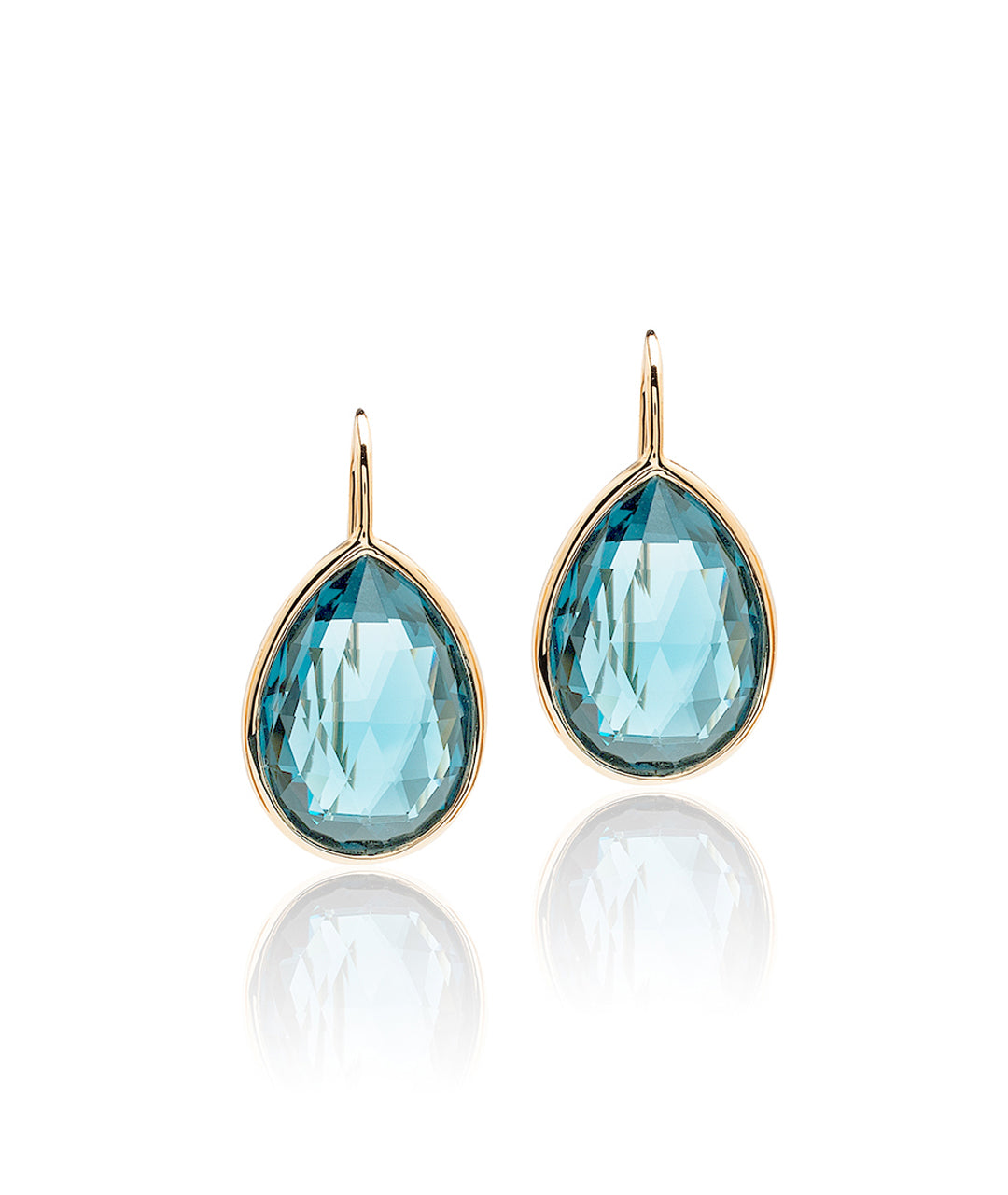 Blue Topaz Briolette Earrings