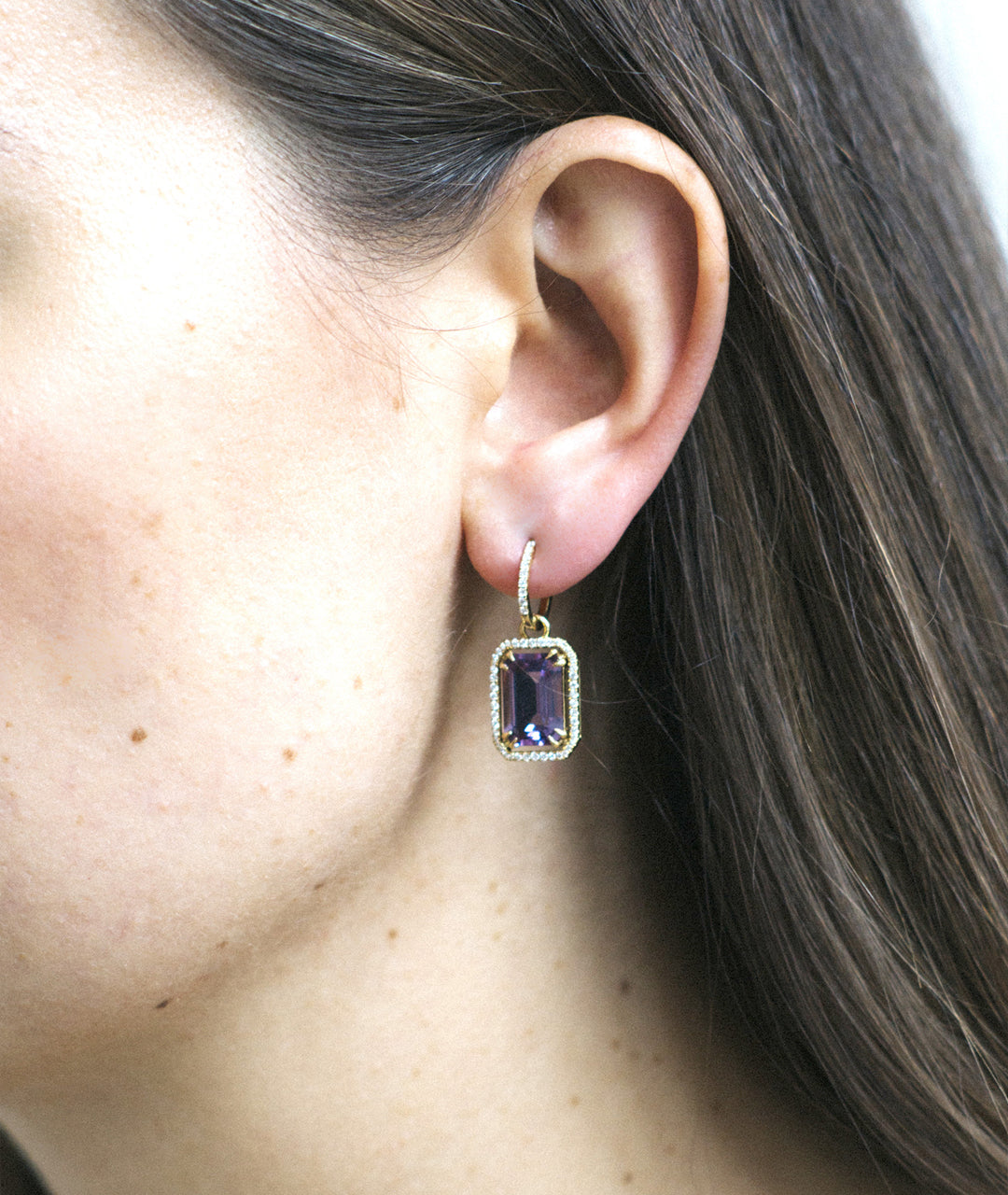 Yellow gold-Amethyst