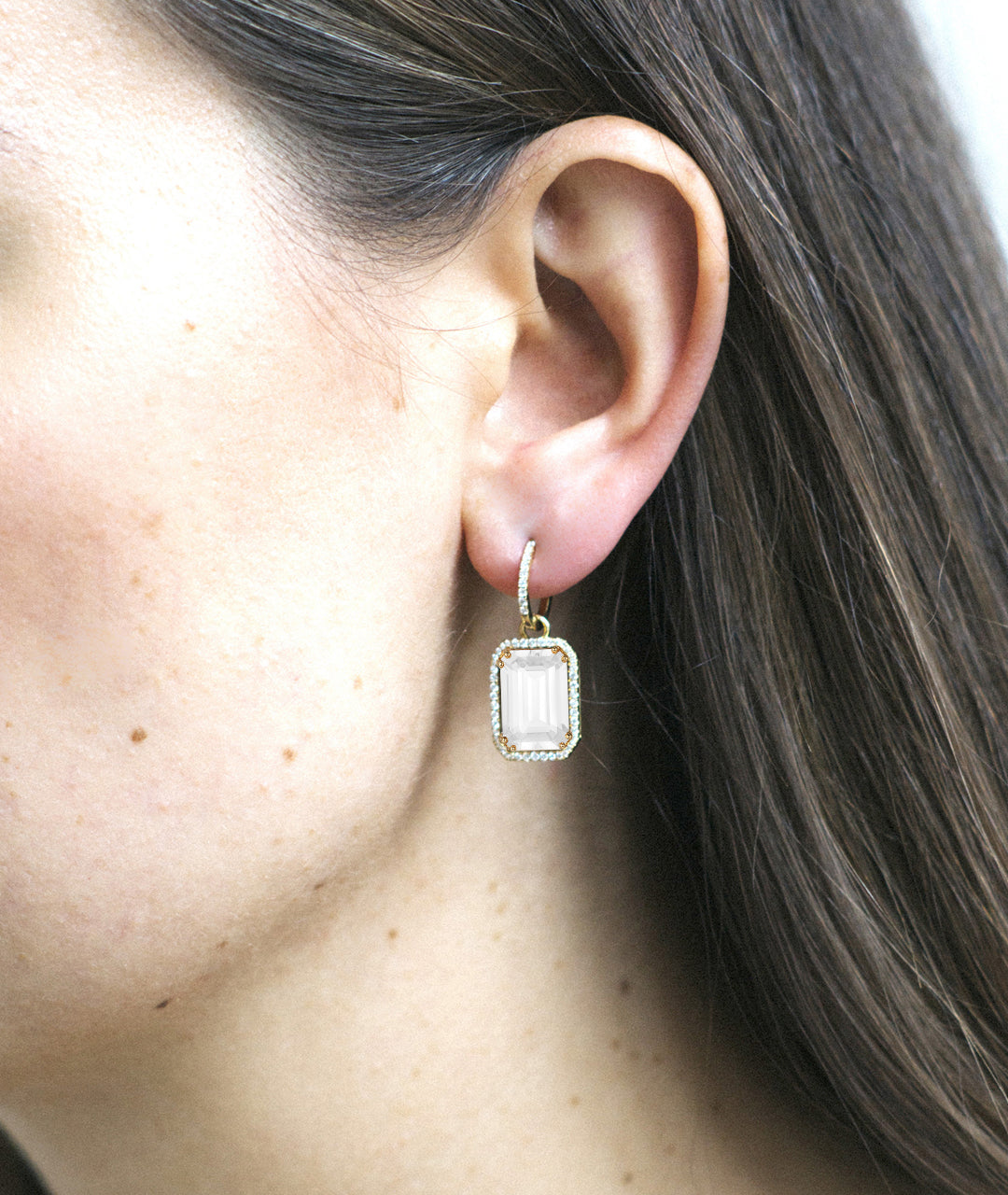 Yellow gold-Moon Quartz