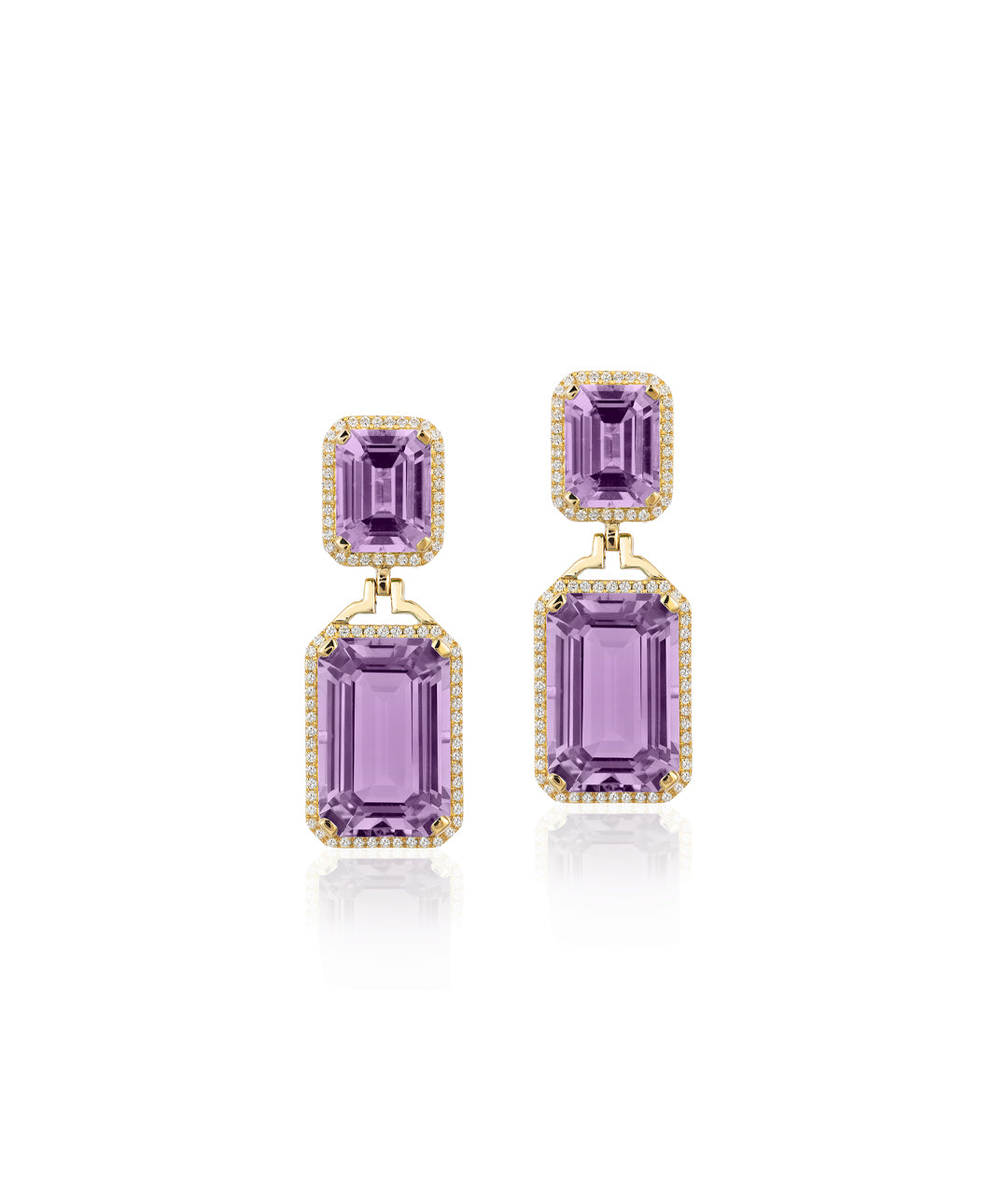 Yellow gold-Amethyst