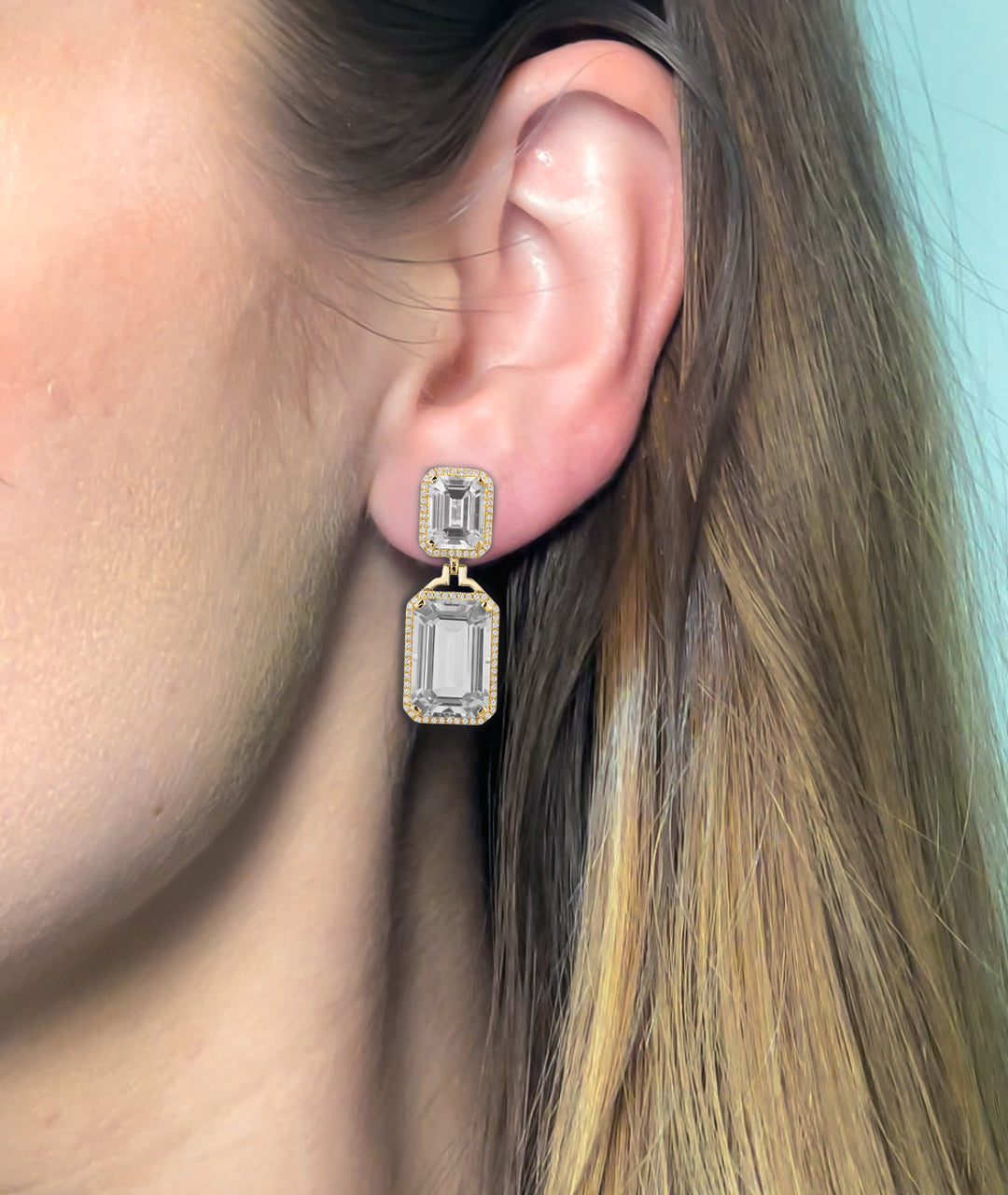 Yellow gold-Rock Crystal