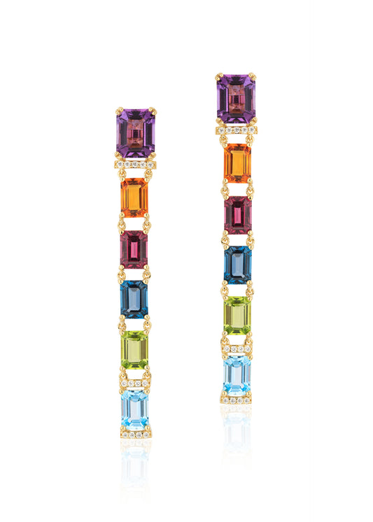 Rainbow Drop Earrings