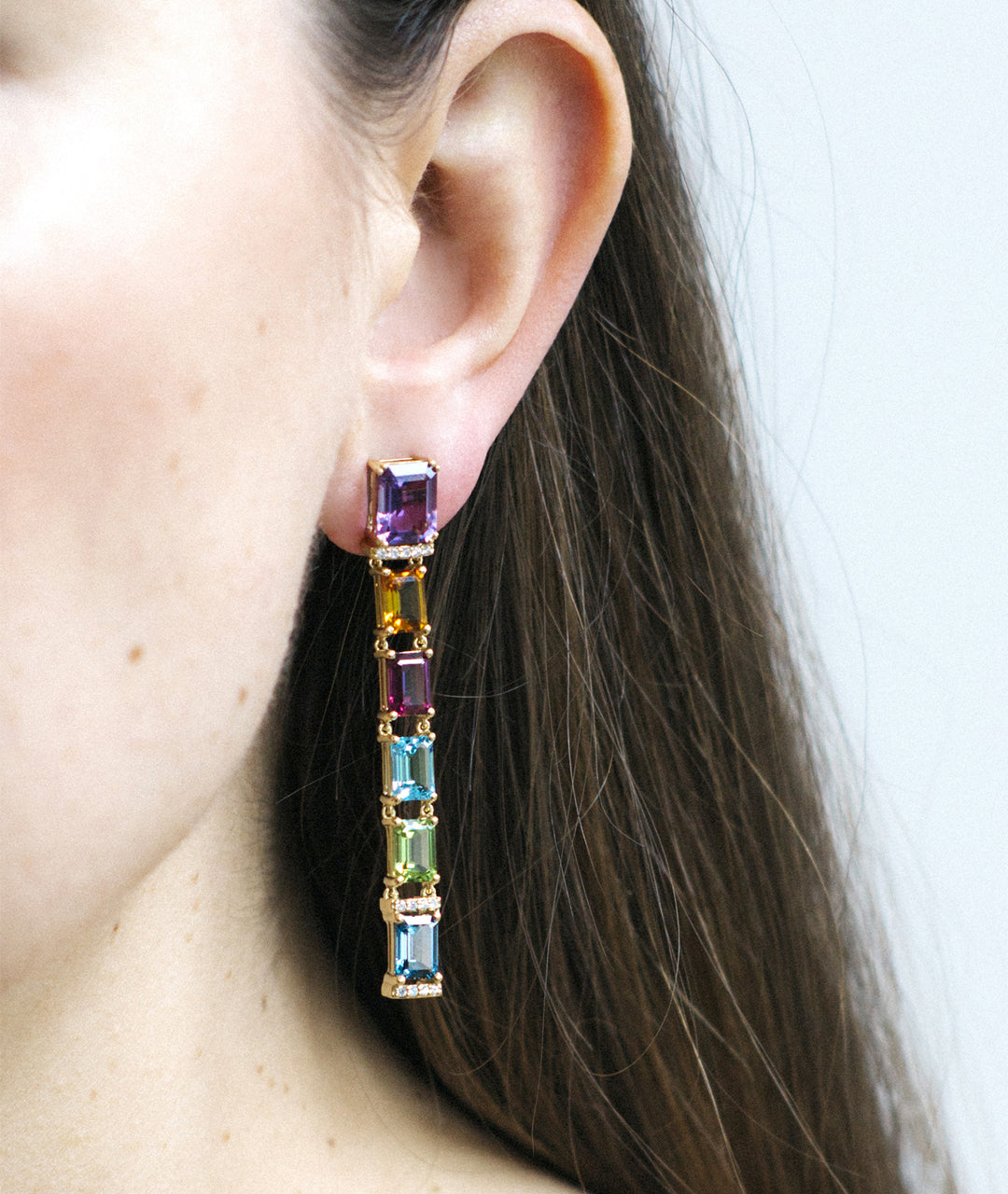 Rainbow Drop Earrings