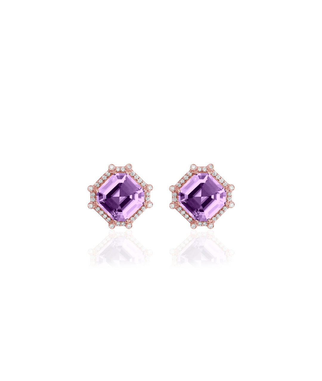 Rose gold-Lavender Amethyst