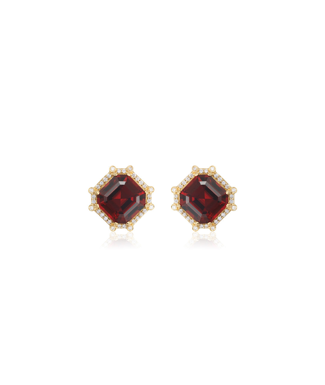 Yellow gold-Garnet