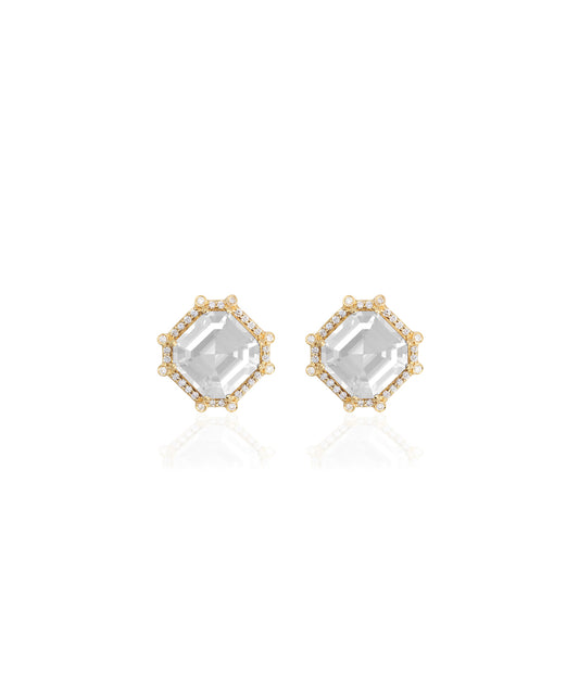 Yellow gold-Moon Quartz