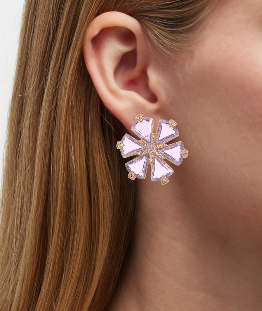 Rose gold-Lavender Amethyst