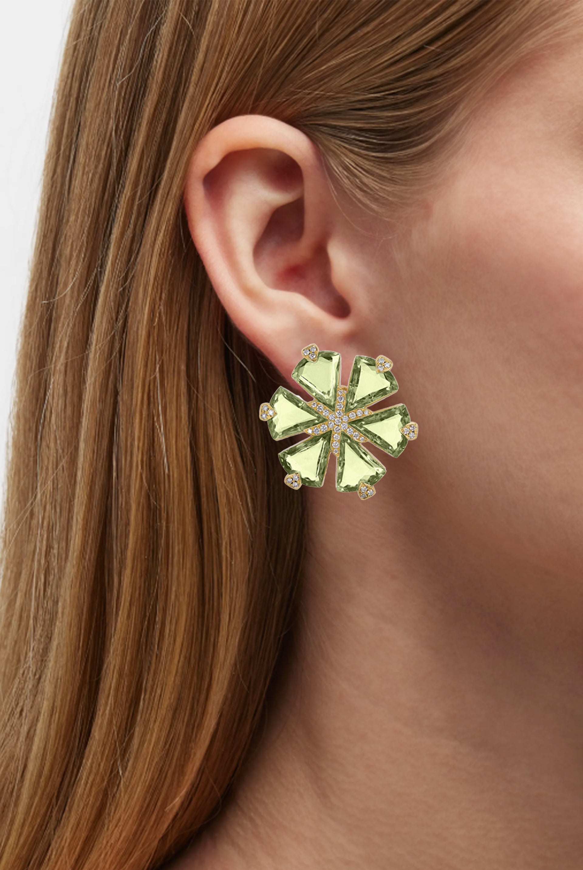 Yellow gold-Prasiolite