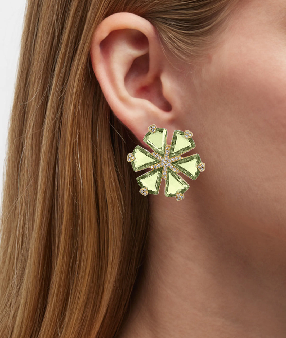 Yellow gold-Prasiolite