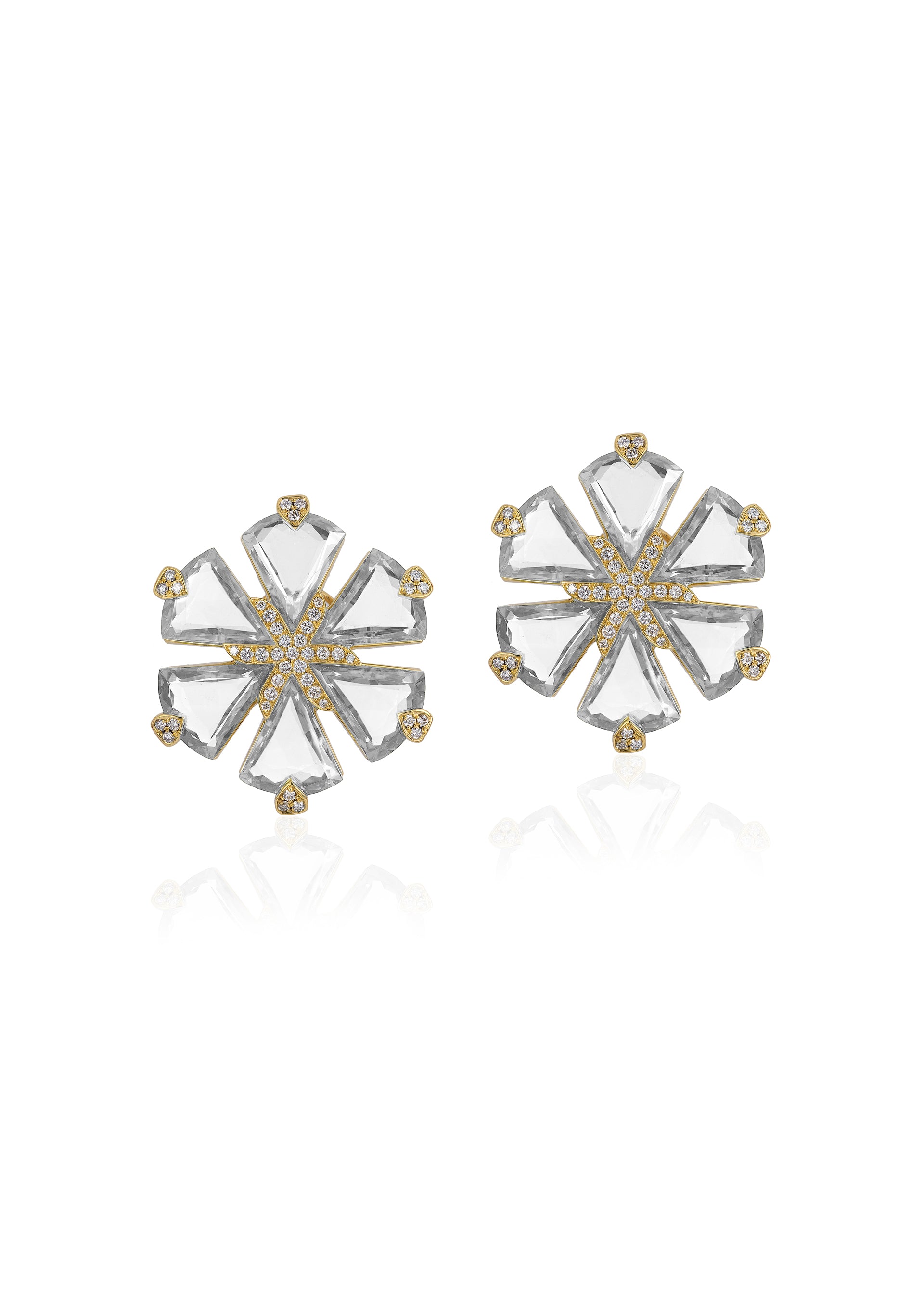 Yellow gold-Rock Crystal