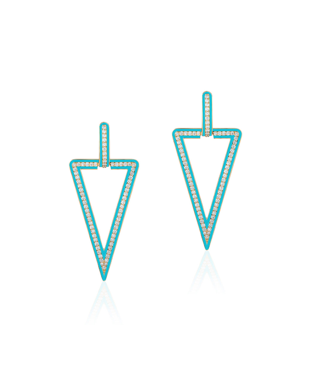 Diamond with Turquoise Enamel