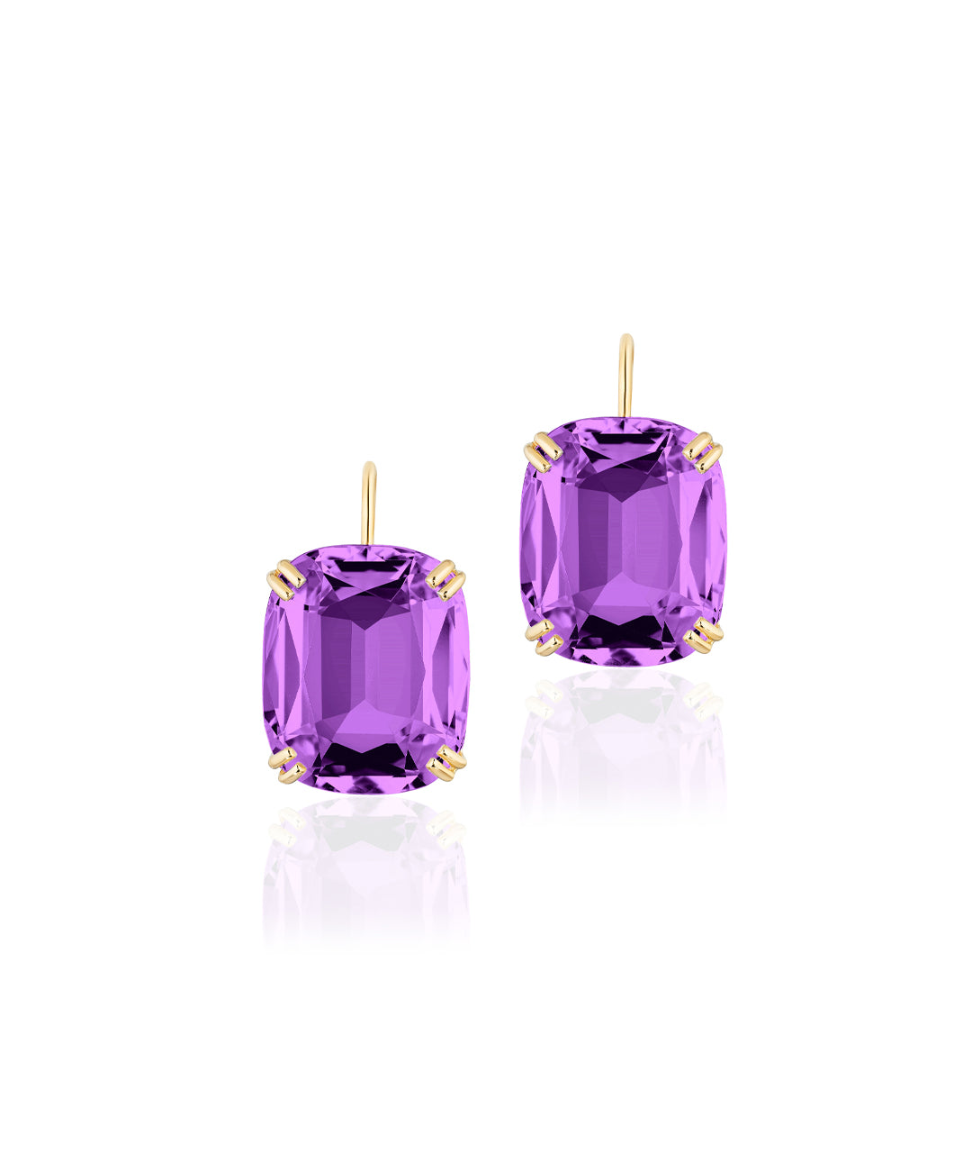 Yellow gold-Amethyst