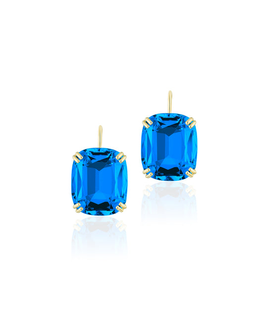 Yellow gold-London Blue Topaz