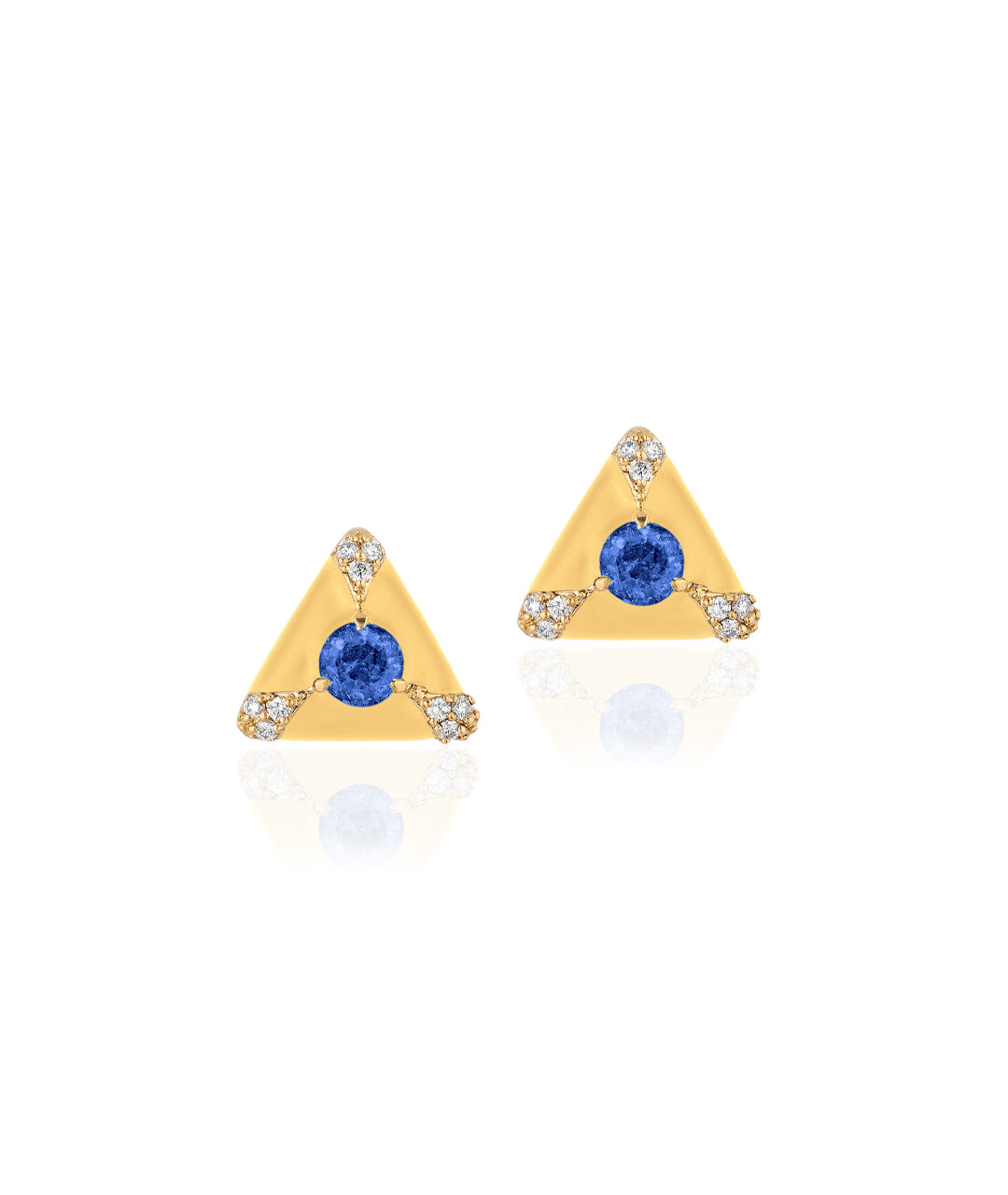Yellow gold-Blue Sapphire