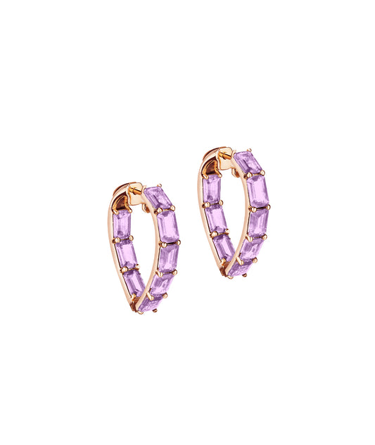 Rose gold-Lavender Amethyst