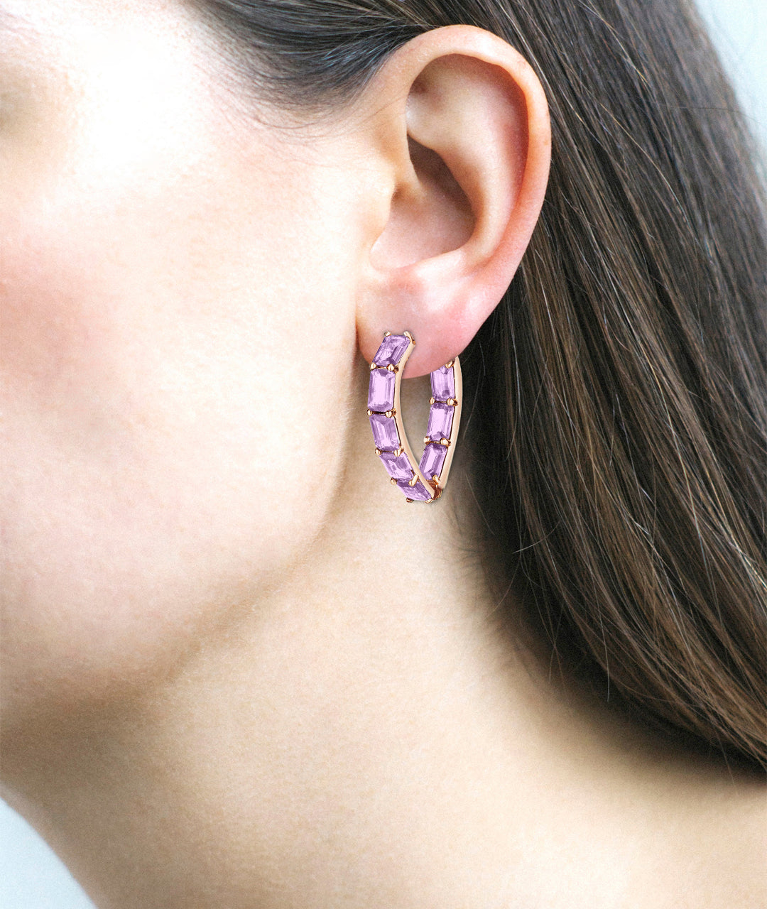 Rose gold-Lavender Amethyst