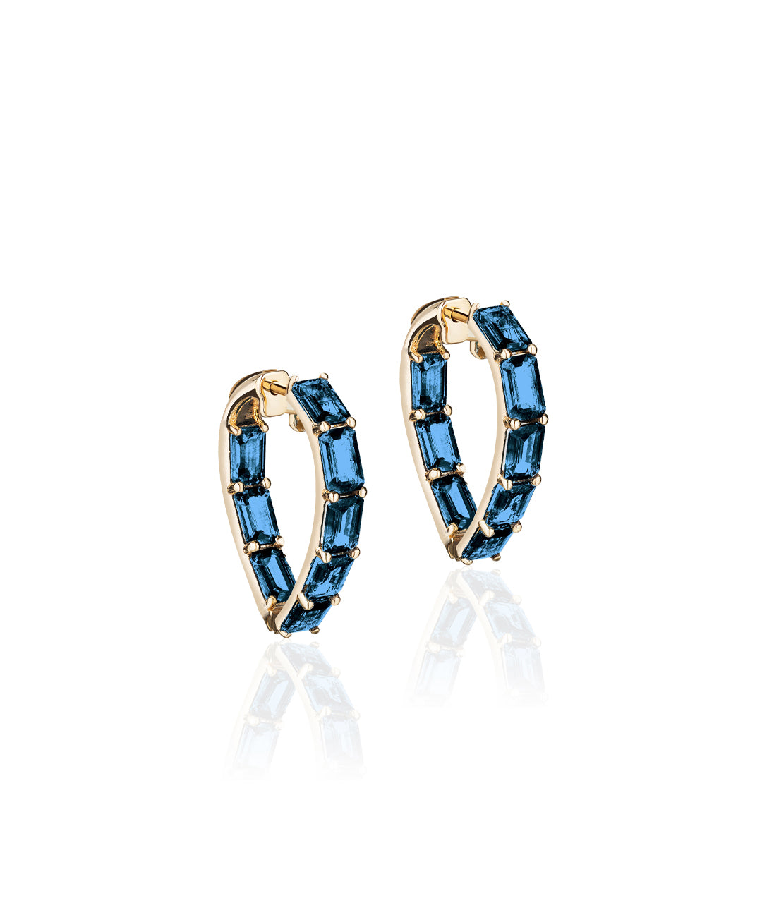 Yellow gold-London Blue Topaz