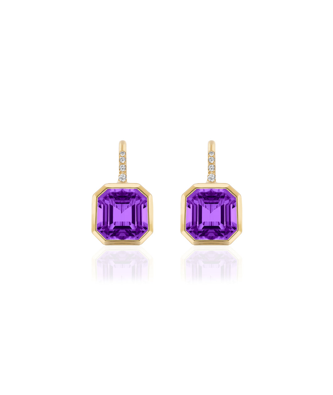 Yellow gold-Amethyst