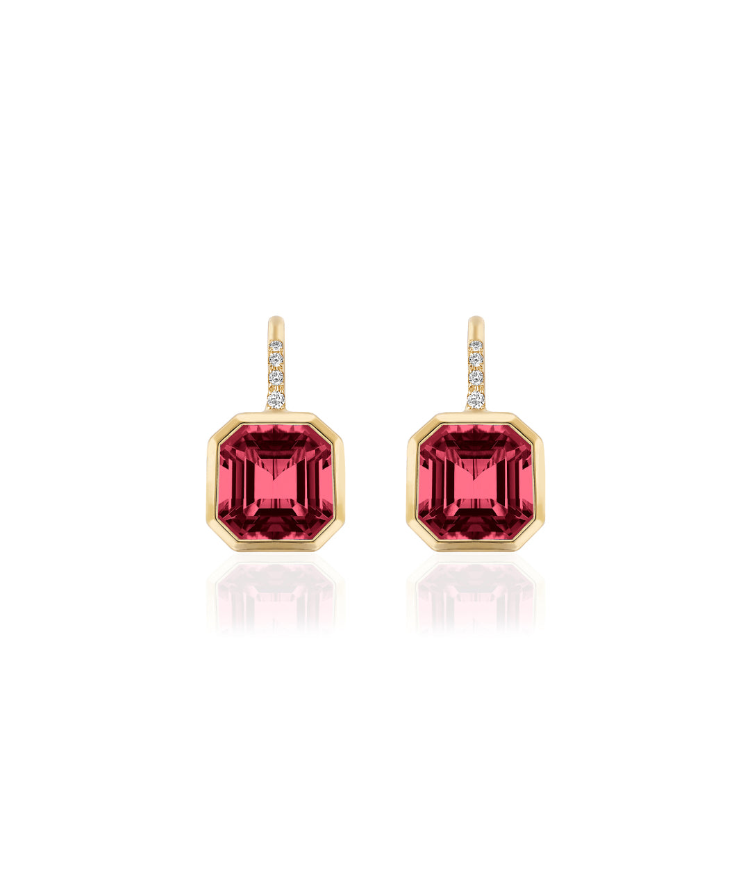 Yellow gold-Garnet