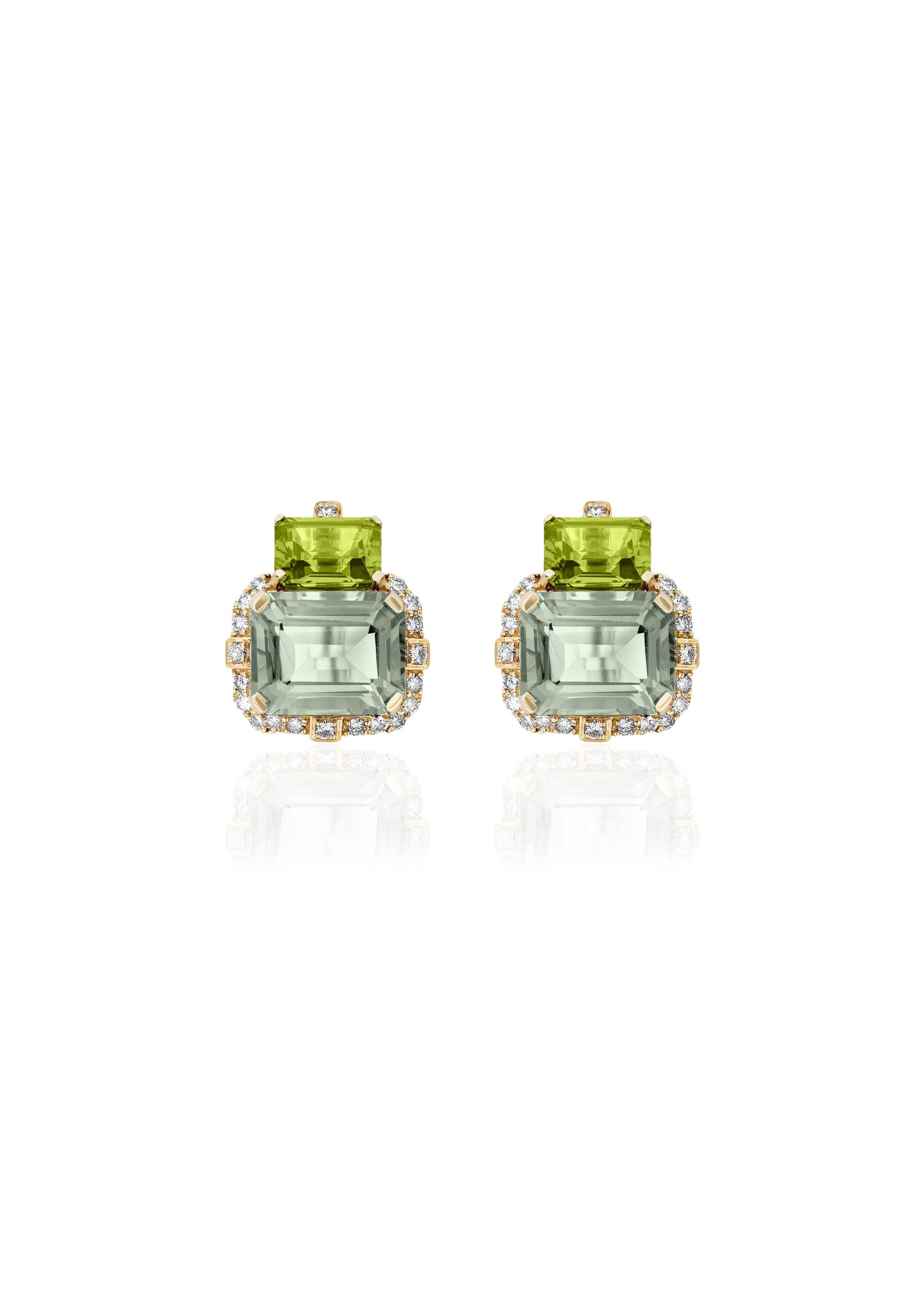 Prasiolite with Peridot