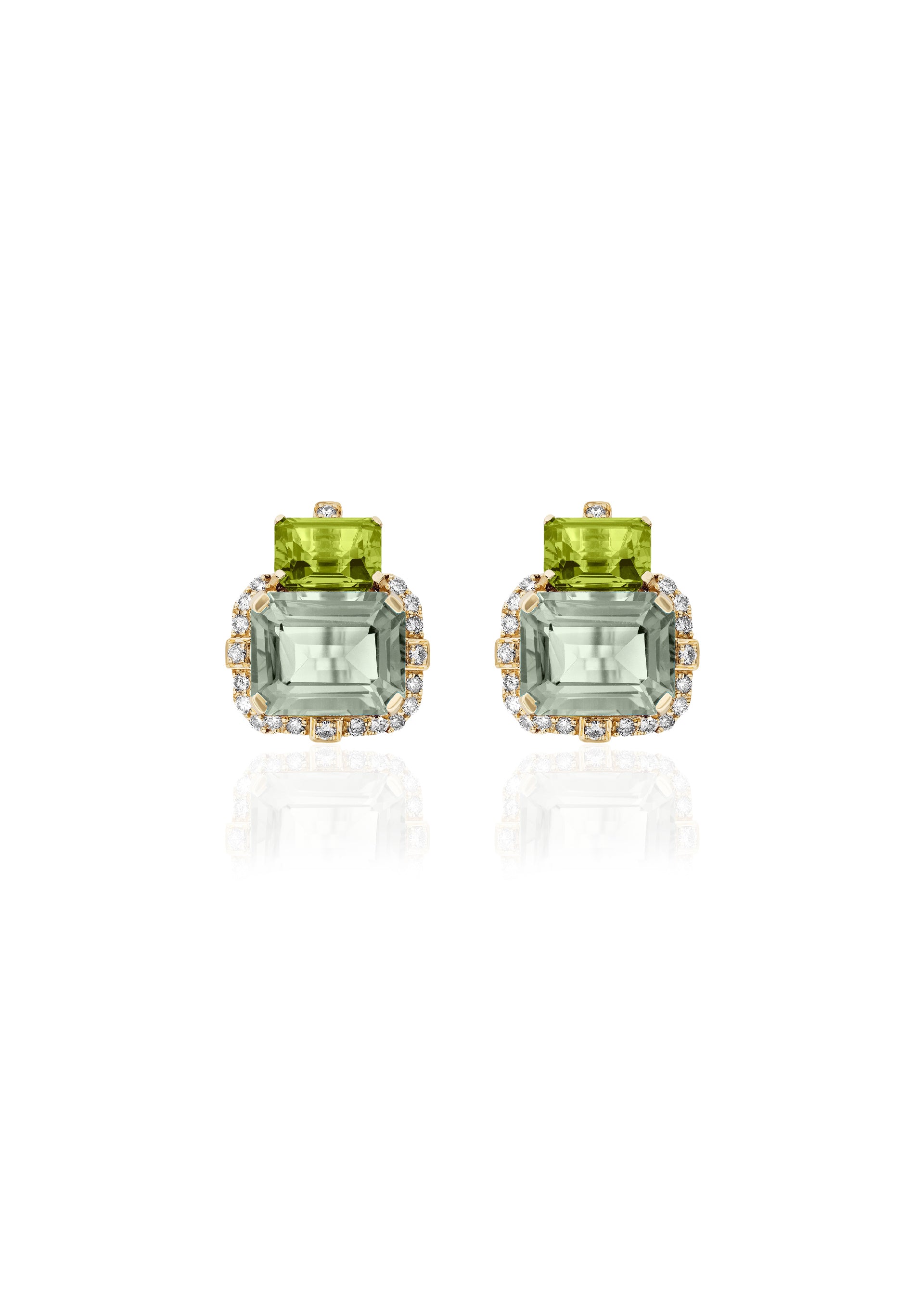 Prasiolite with Peridot
