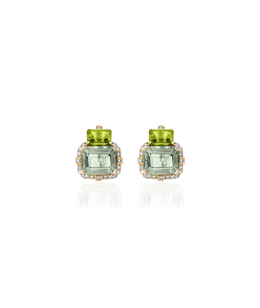 Prasiolite with Peridot