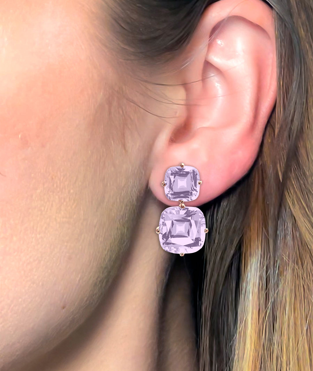 Rose gold-Lavender Amethyst