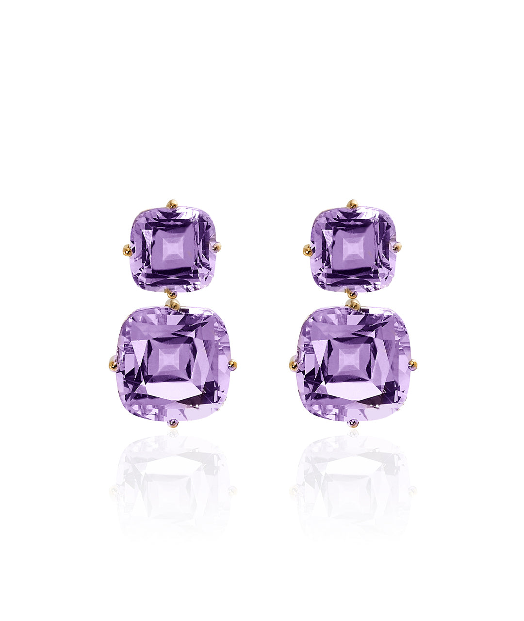 Yellow gold-Amethyst