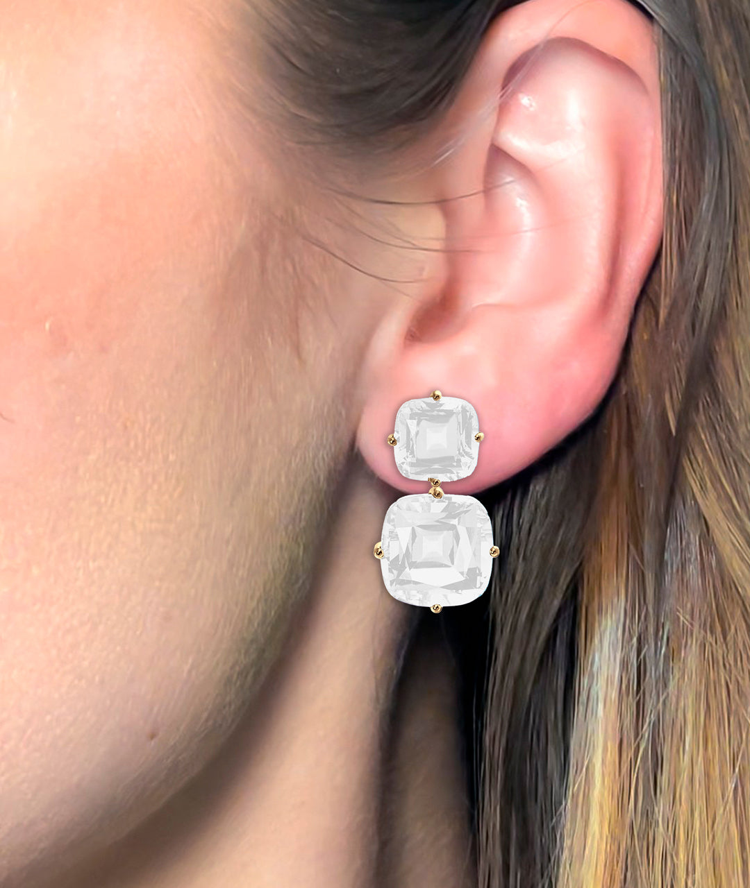 Yellow gold-Moon Quartz