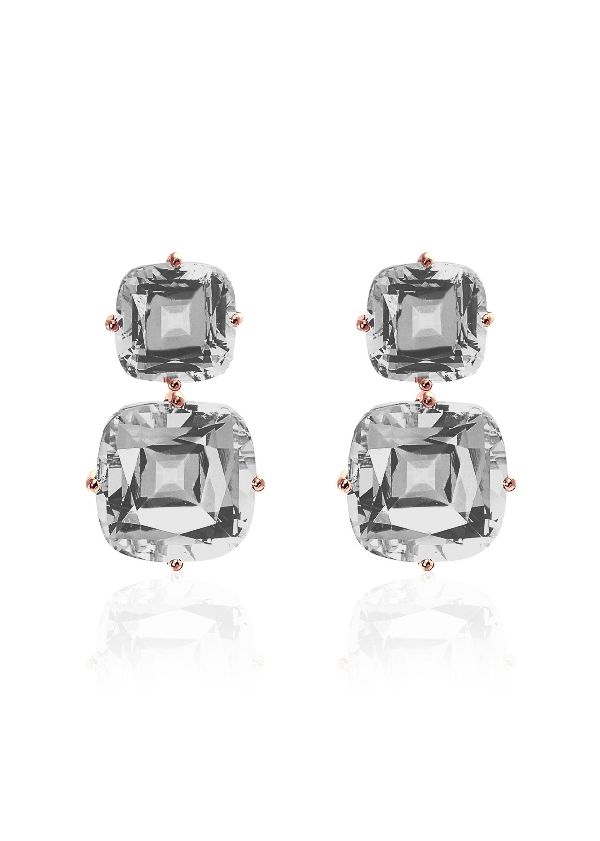 Rose gold-Rock Crystal