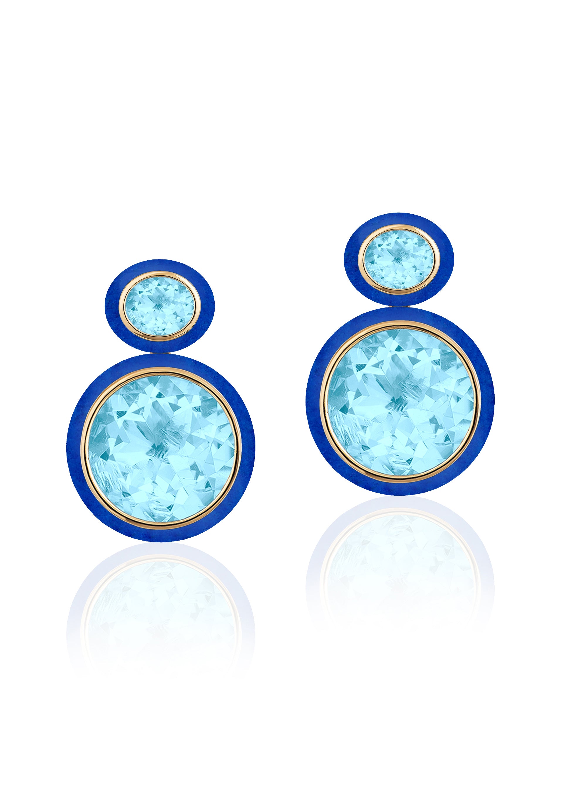 Blue Topaz with Lapis