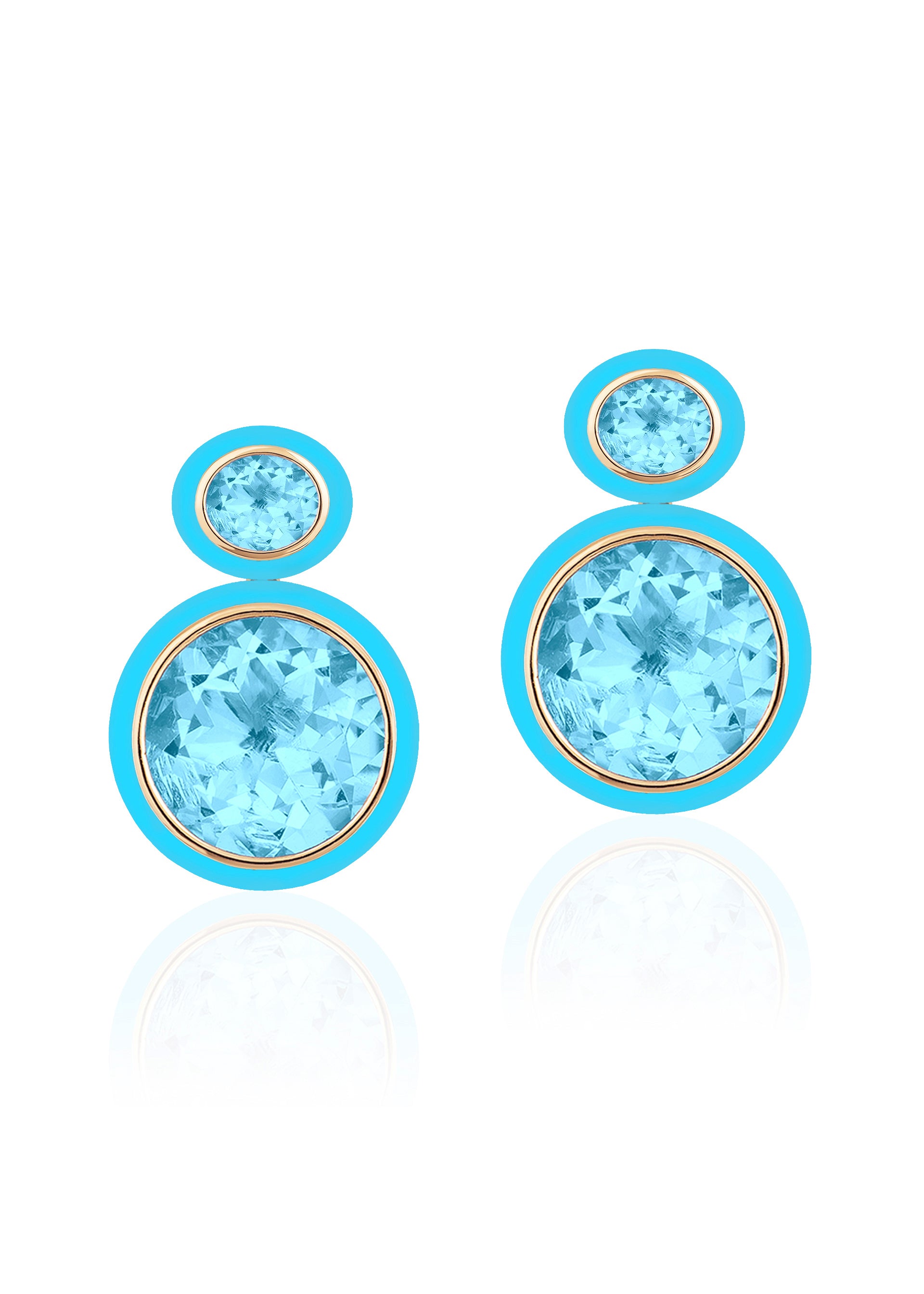Blue Topaz with Turquoise
