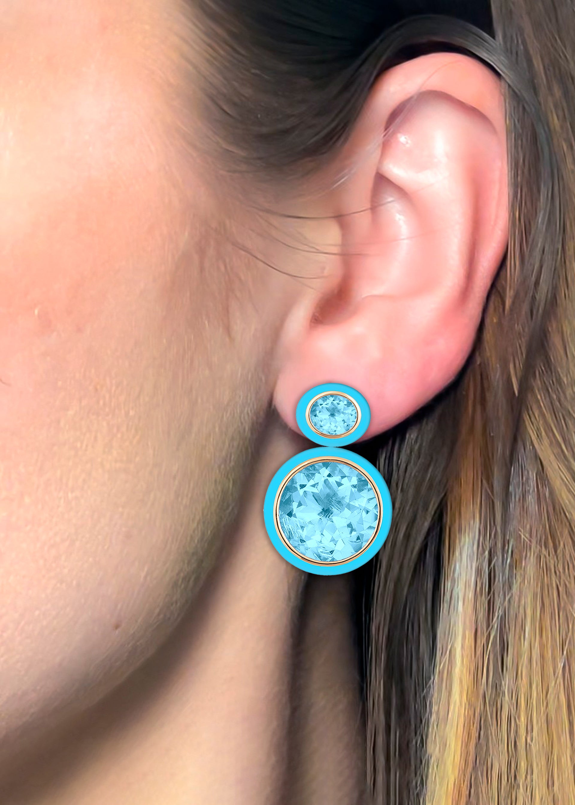 Blue Topaz with Turquoise