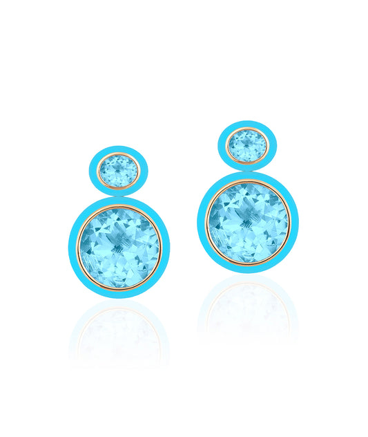 Blue Topaz with Turquoise