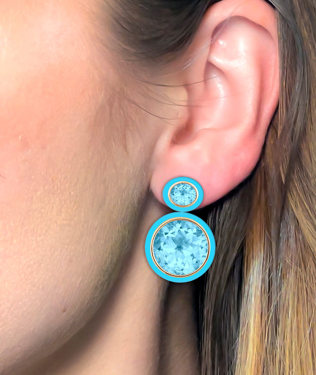 Blue Topaz with Turquoise