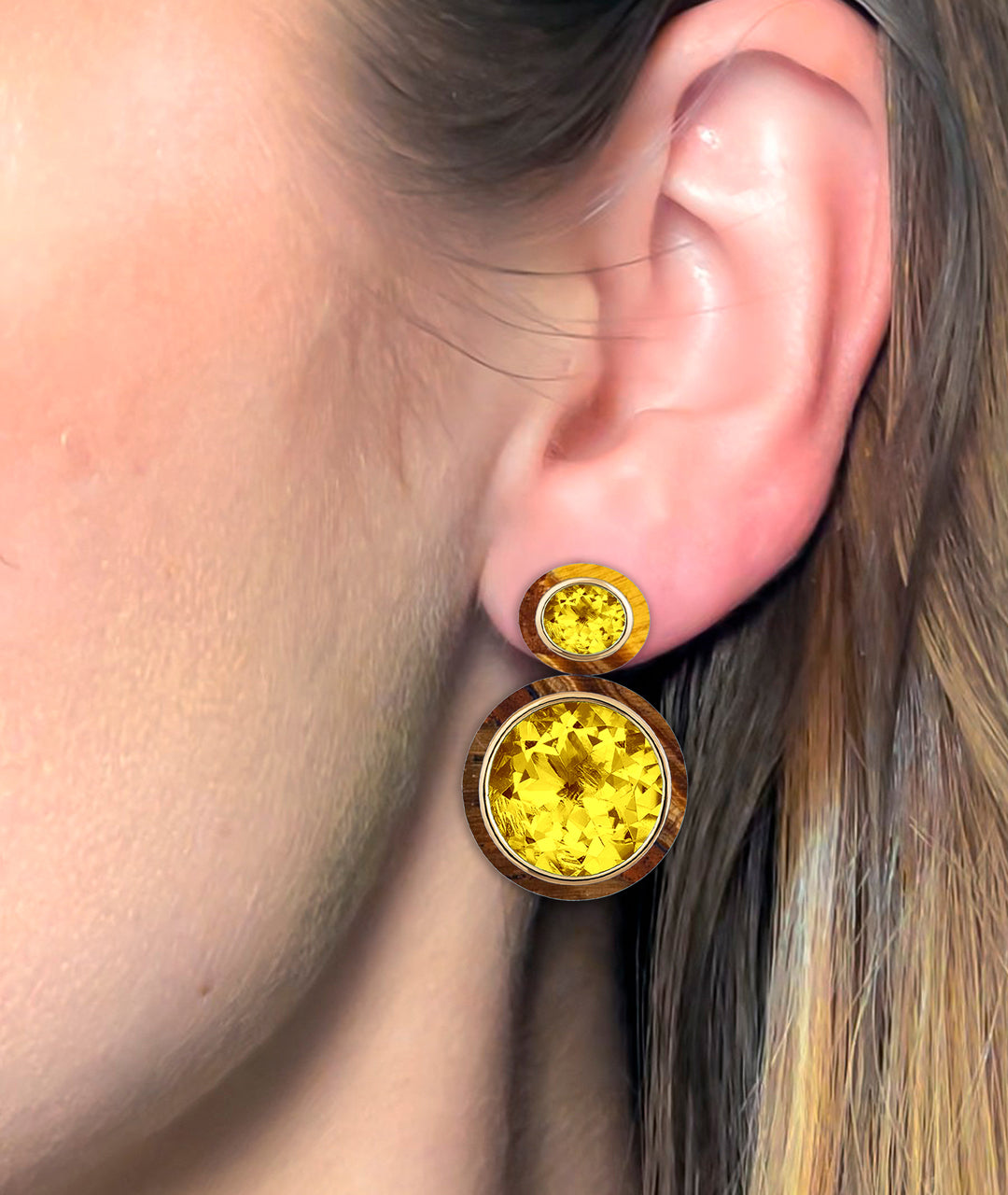 Citrine with Tiger Eye