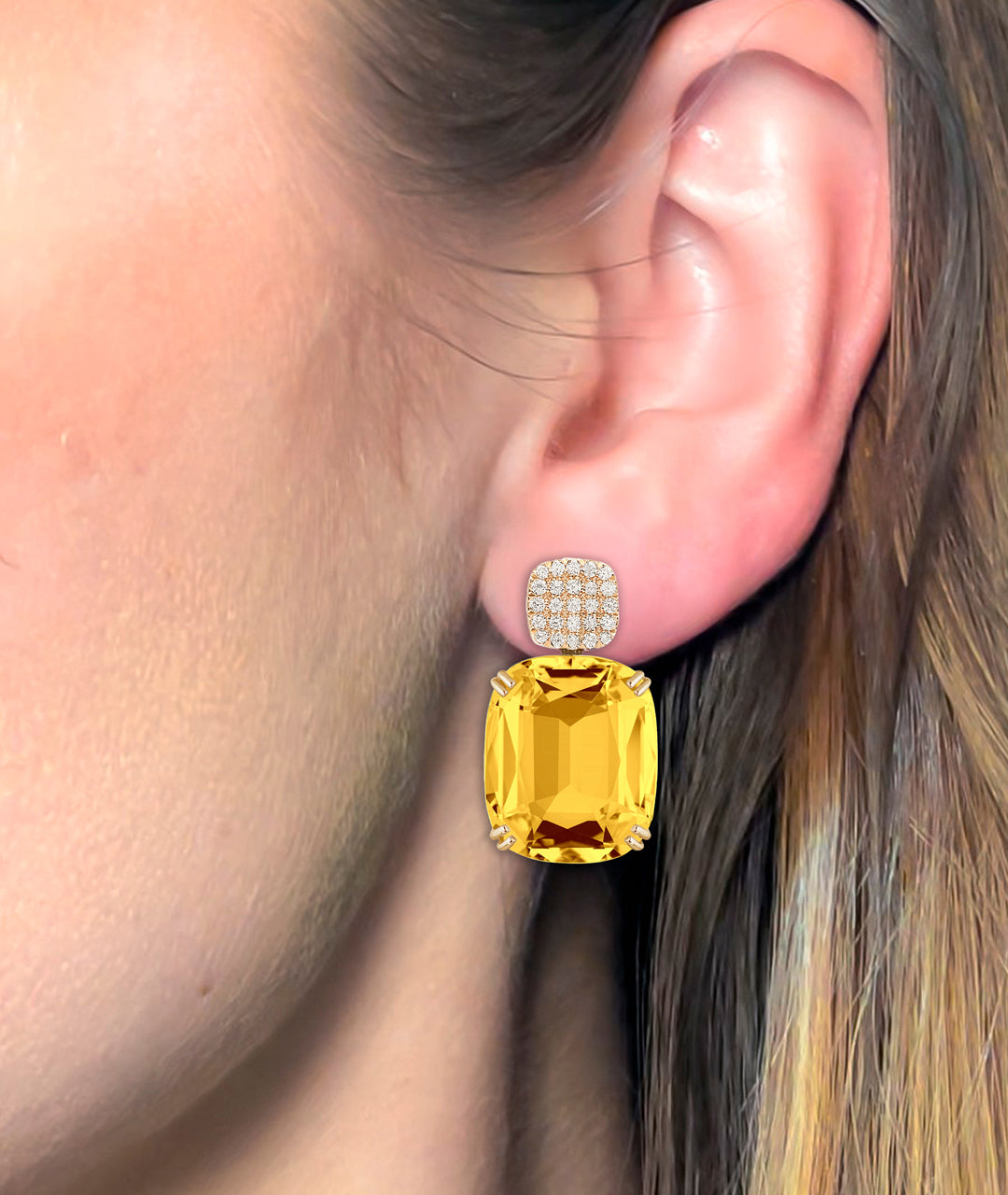 Yellow gold-Citrine