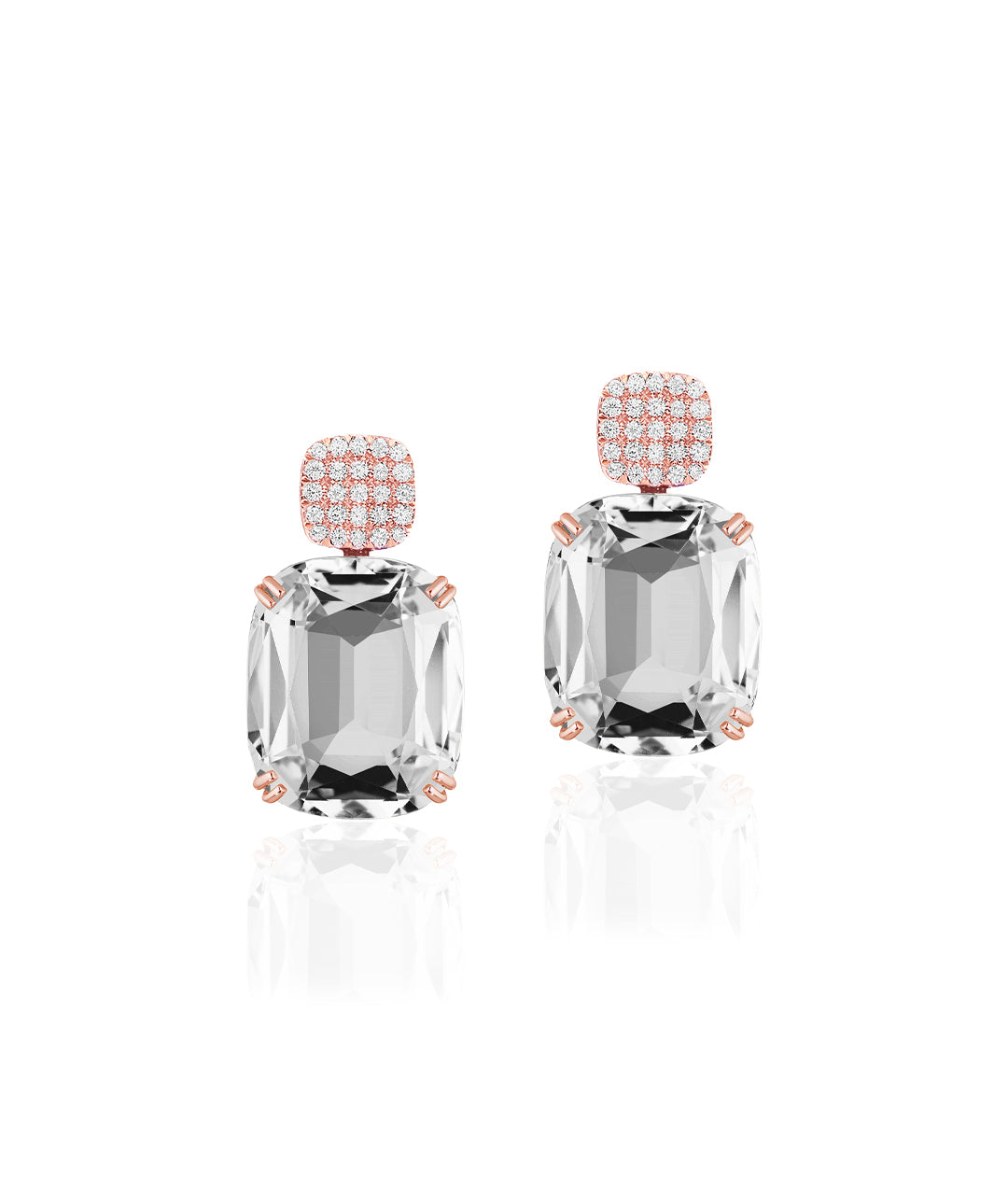 Rose gold-Rock Crystal