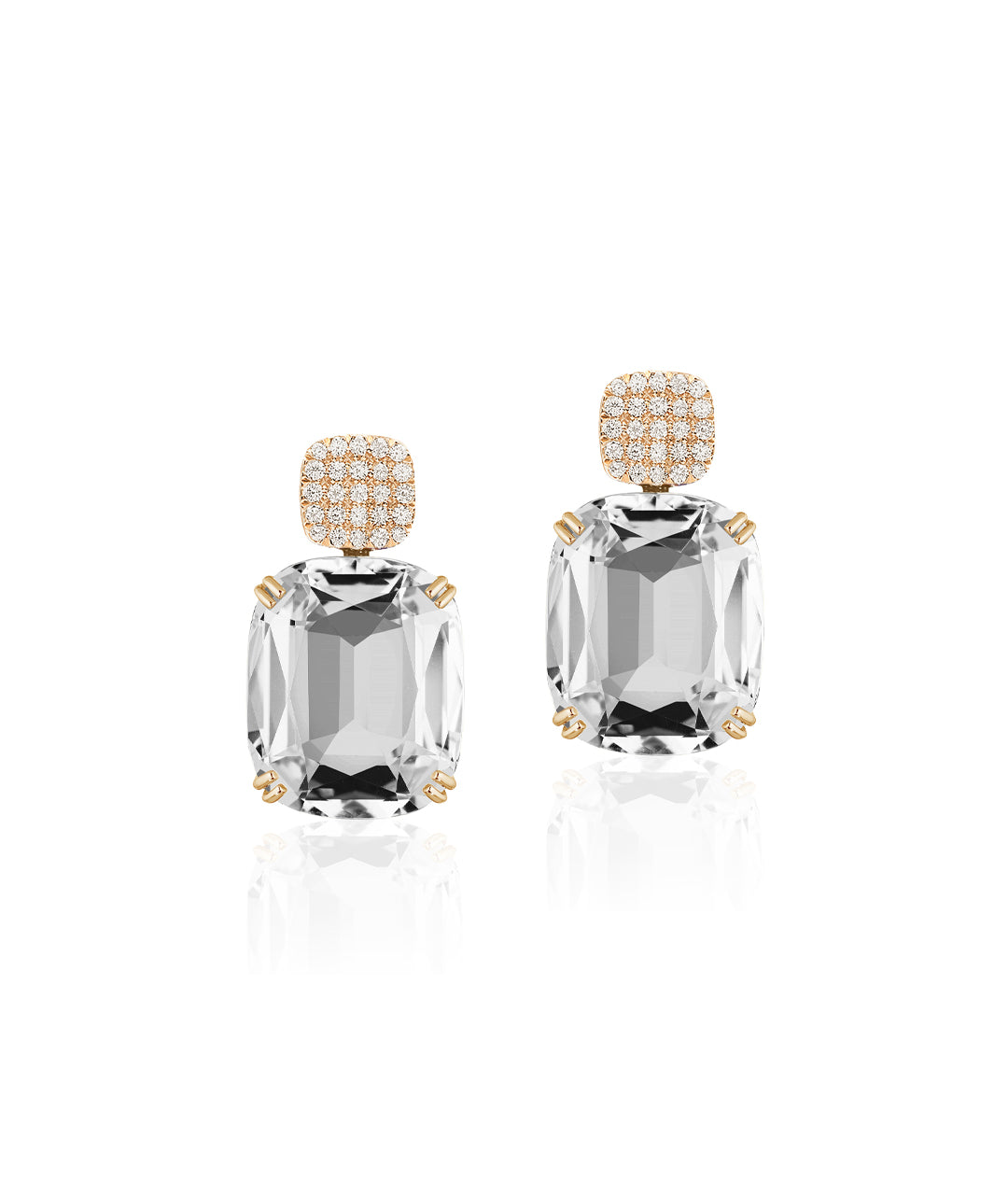 Yellow gold-Rock Crystal