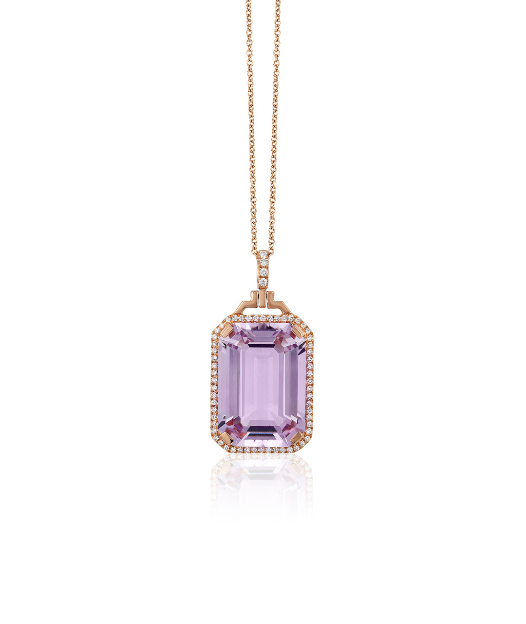 Rose gold-Lavender Amethyst