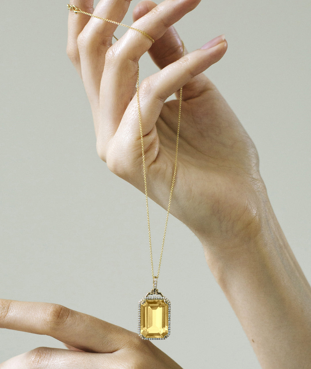 Yellow gold-Citrine