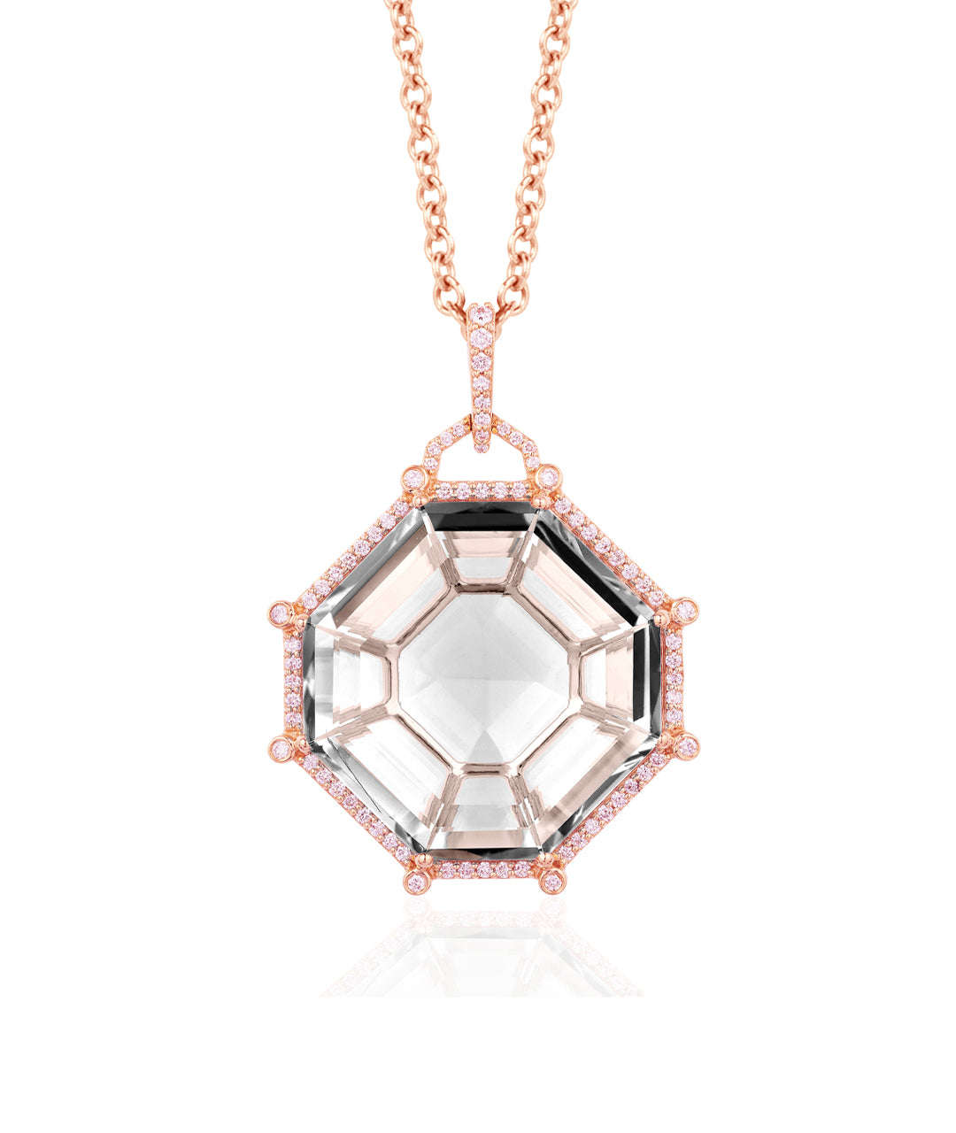 Rose gold-Rock Crystal
