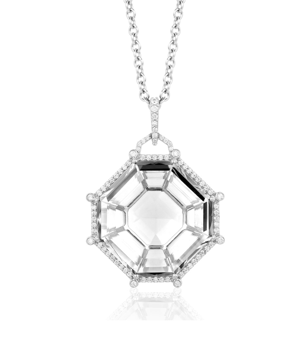 White gold-Rock Crystal