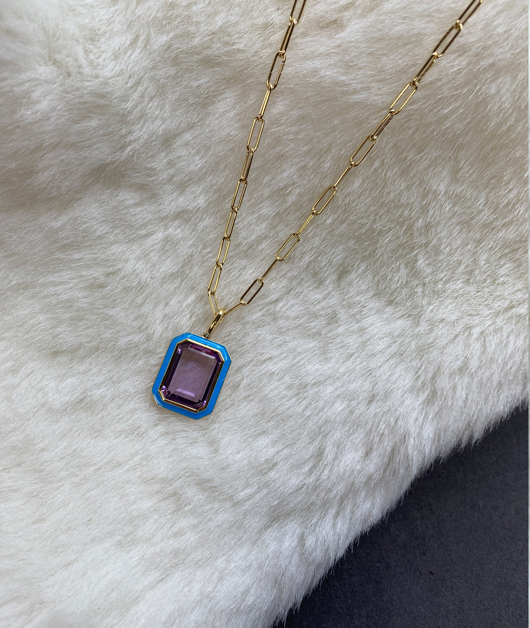 Amethyst with Turquoise