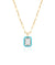 Rock Crystal with Turquoise Enamel