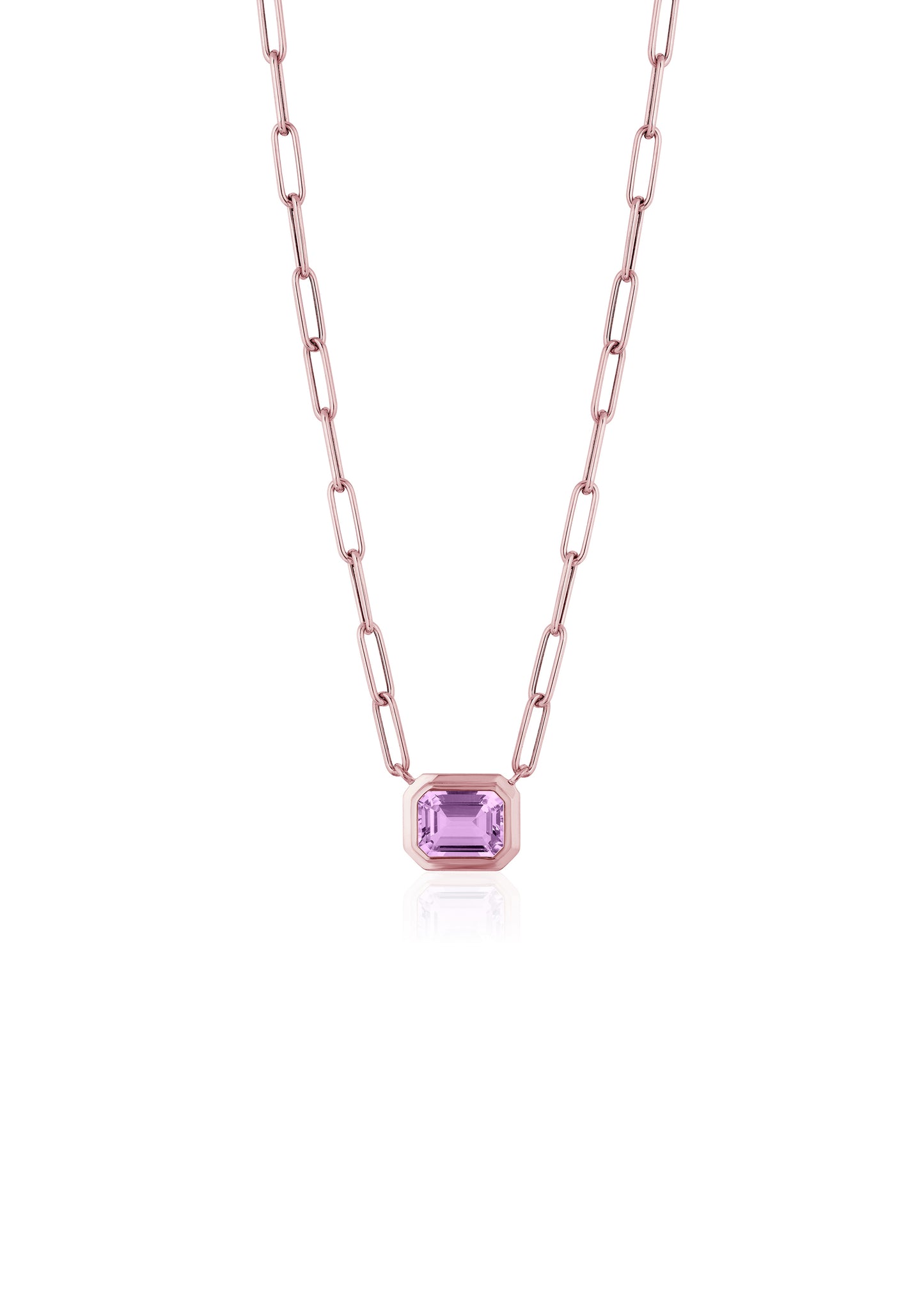 Rose gold-Lavender Amethyst