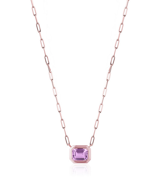 Rose gold-Lavender Amethyst