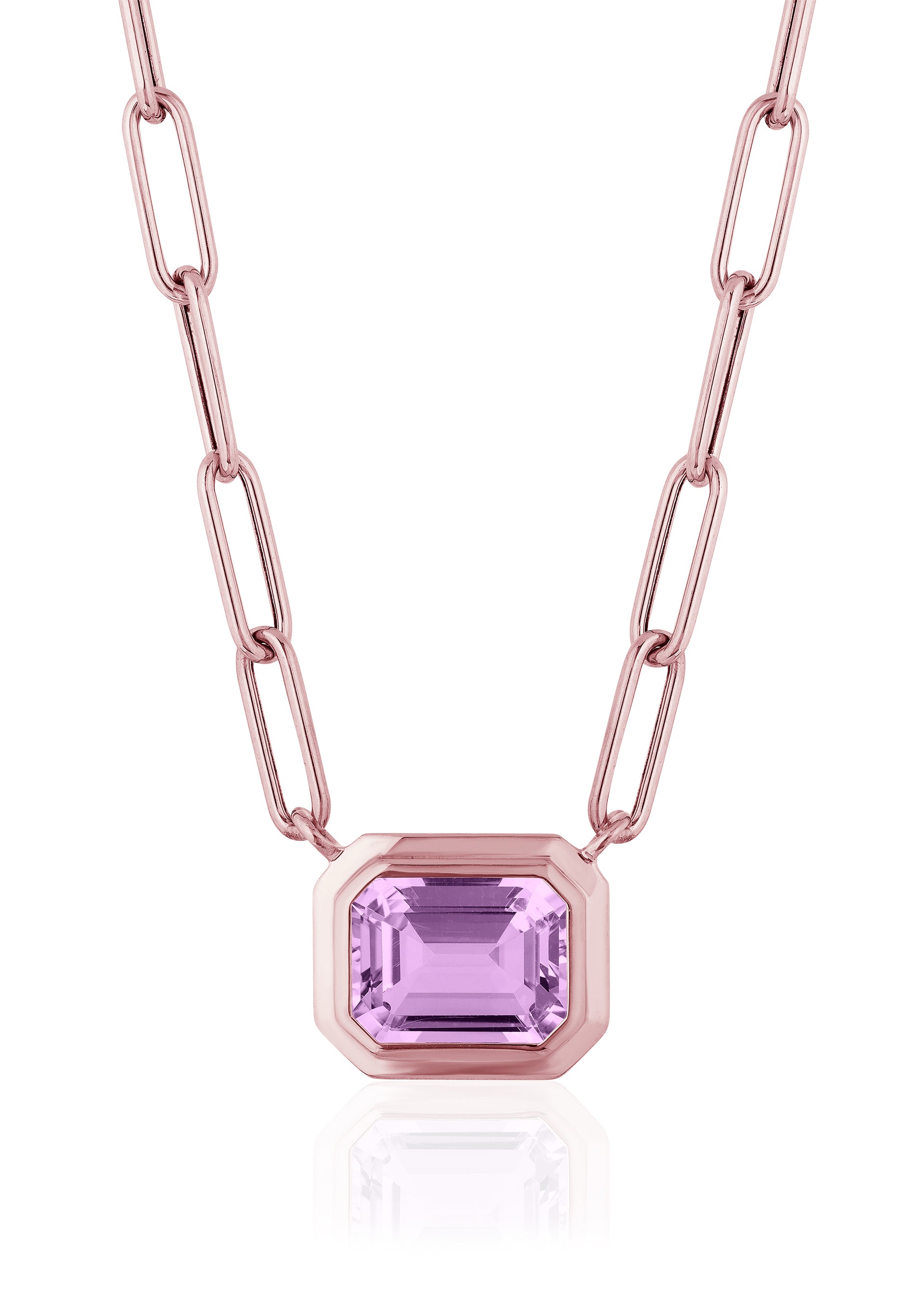 Rose gold-Lavender Amethyst