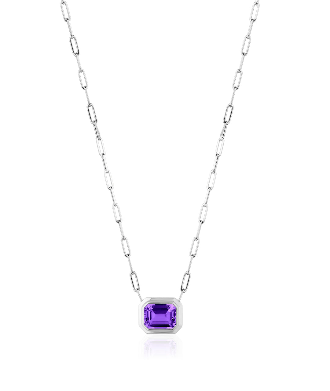 White gold-Amethyst